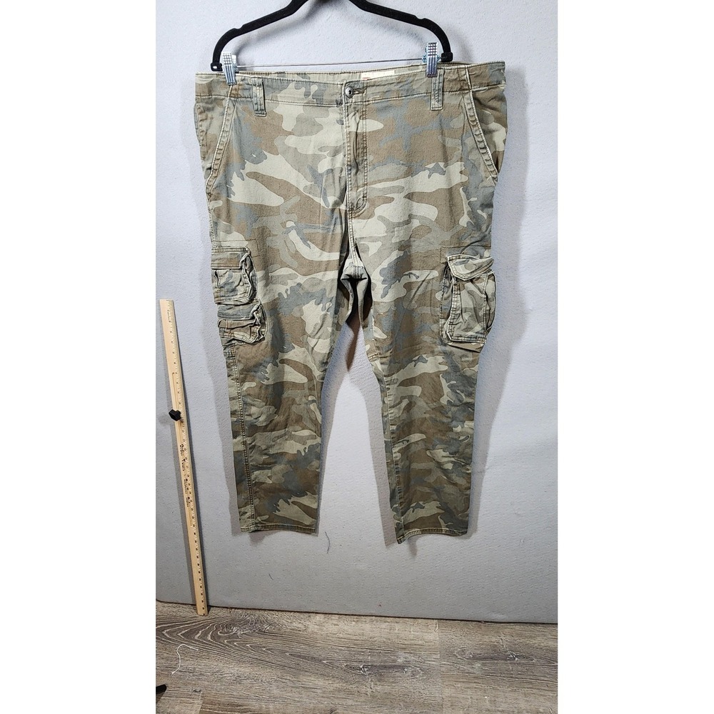 Wrangler Cargo Pants Mens 32x30 Camouflage Regular Taper Camo‎ Pockets Outdoor
